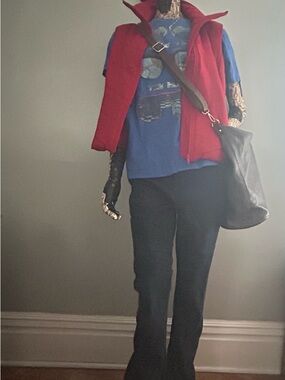 Coldwater Creek Red Quilted Vest